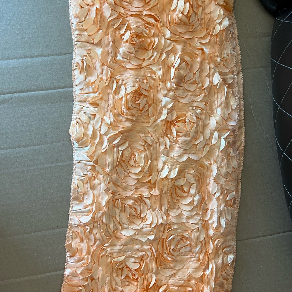 Orange table runner